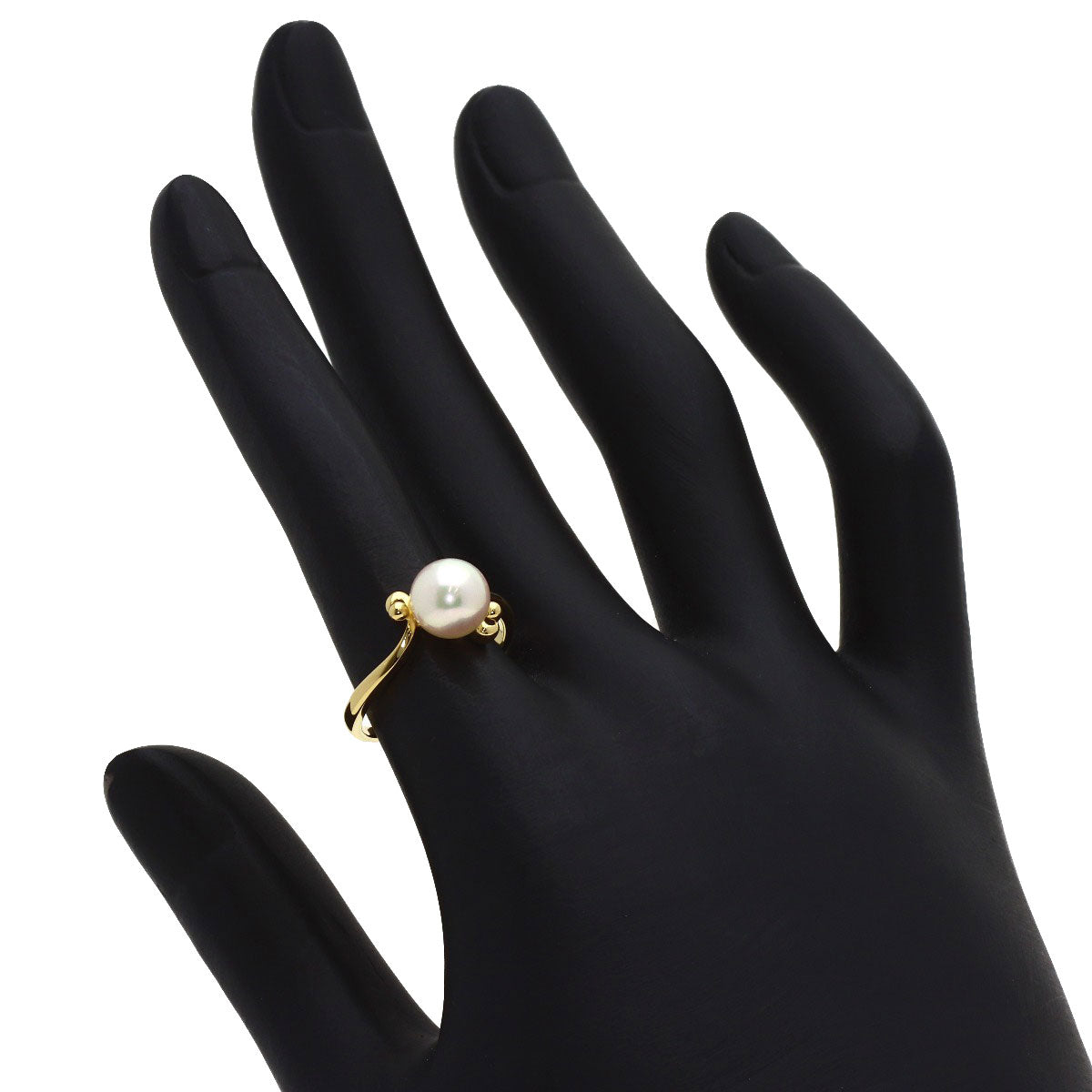 MIKIMOTO Pearl Pearl Ring K18 Yellow Gold Ladies [Used]