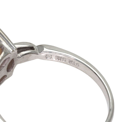 MIKIMOTO Pearl Pearl Ring K14 White Gold Ladies [Used]