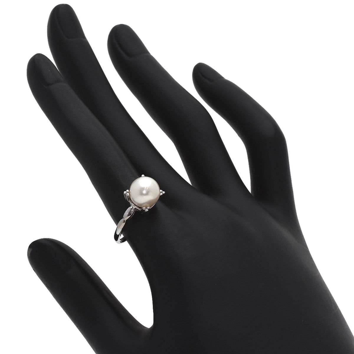 MIKIMOTO Pearl Pearl Ring K14 White Gold Ladies [Used]