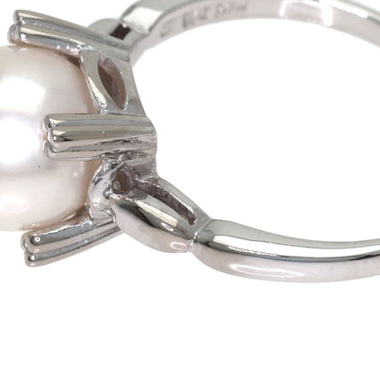 MIKIMOTO Pearl Pearl Ring K14 White Gold Ladies [Used]