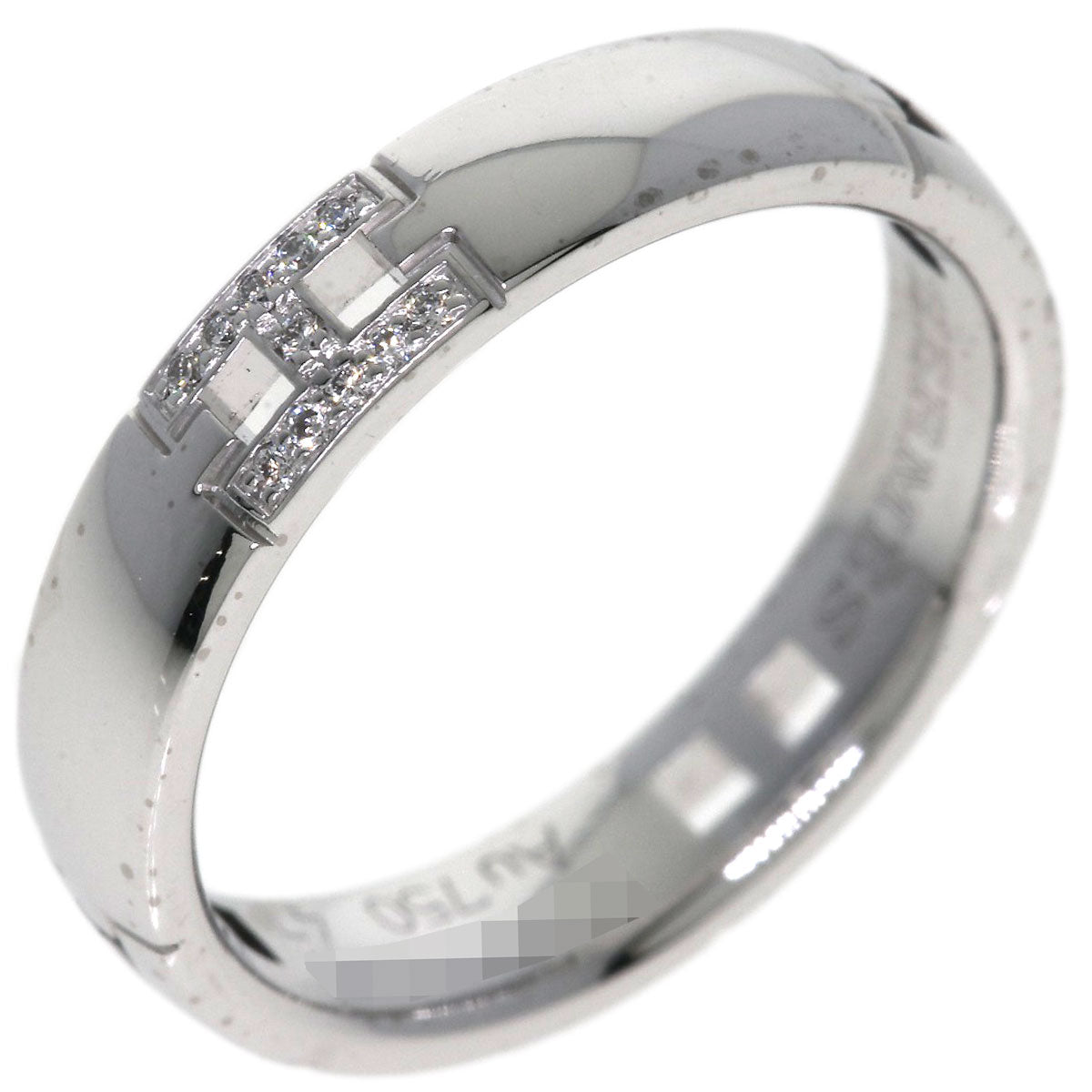 HERMES Ever Hercules Diamond #47 Ring K18 White Gold Ladies [Used]