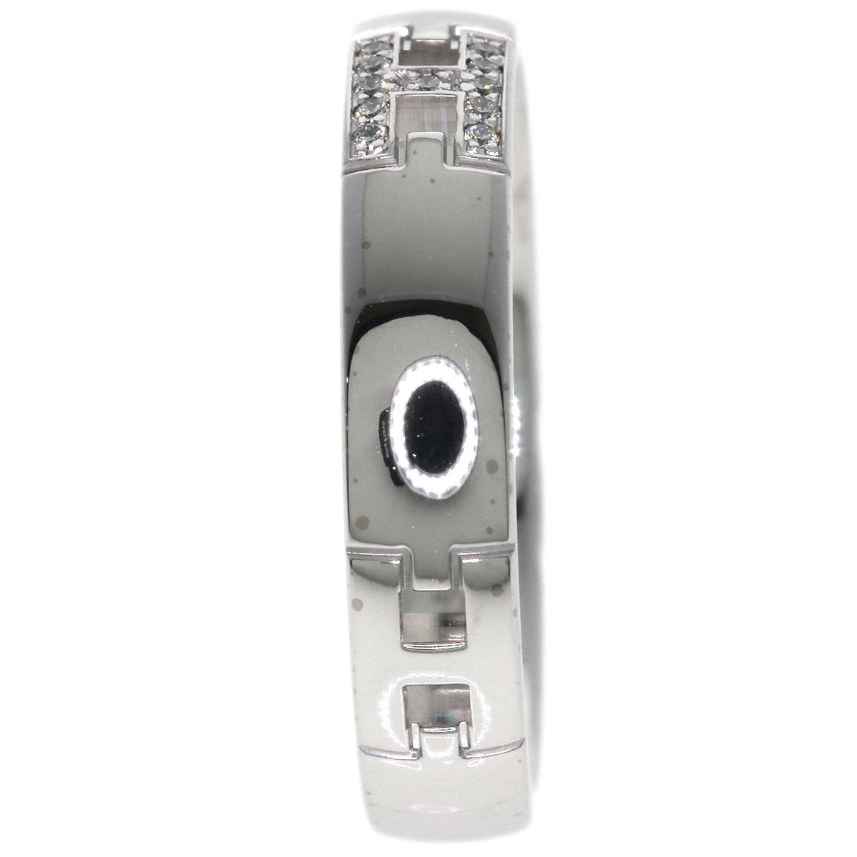 HERMES Ever Hercules Diamond #47 Ring K18 White Gold Ladies [Used]