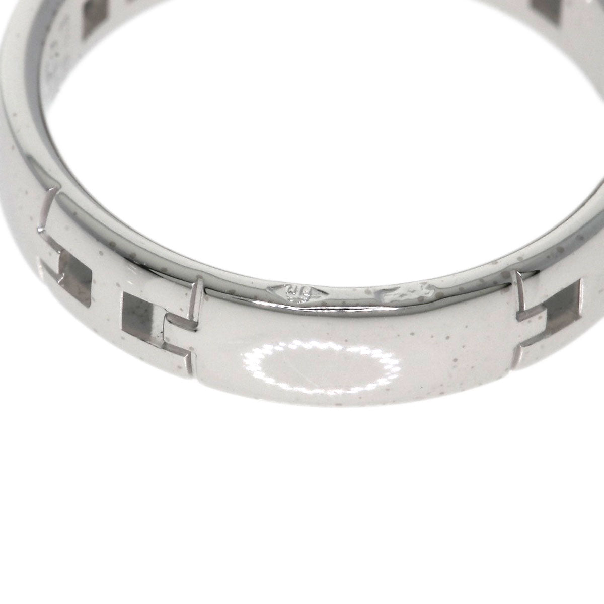 HERMES Ever Hercules Diamond #47 Ring K18 White Gold Ladies [Used]