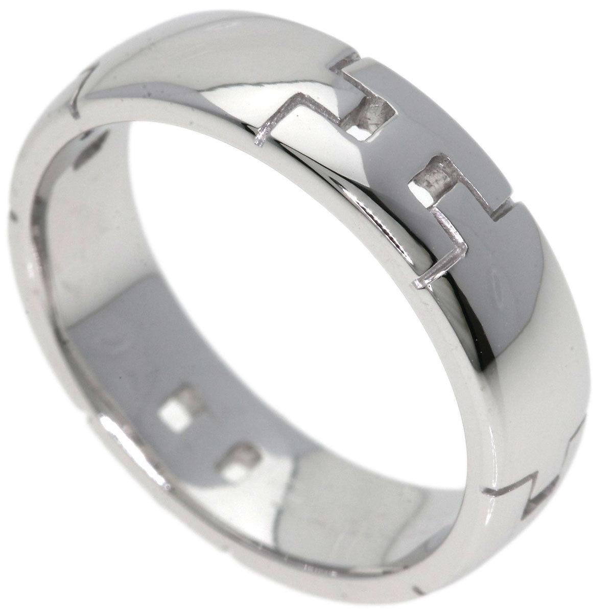 HERMES Ever Hercules #54 Ring K18 White Gold Ladies [Used]