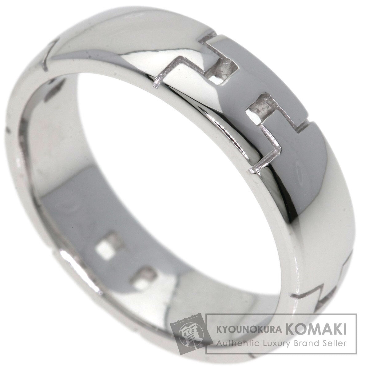 HERMES Ever Hercules #54 Ring K18 White Gold Ladies [Used]