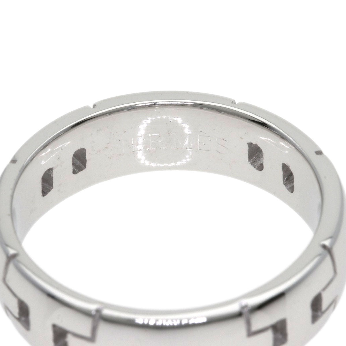 HERMES Ever Hercules #54 Ring K18 White Gold Ladies [Used]