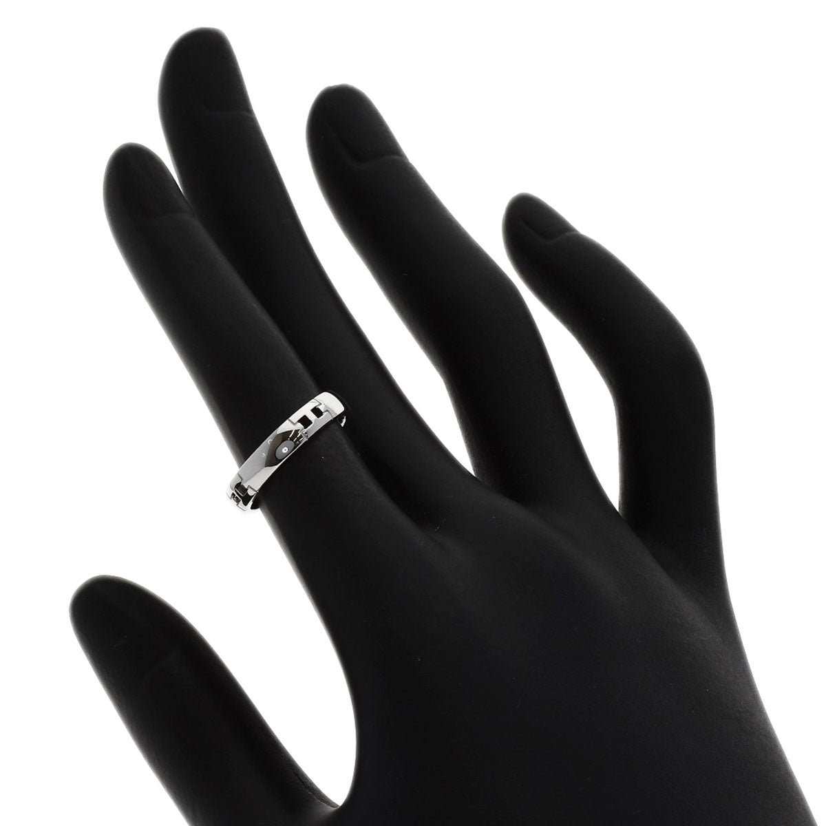 HERMES Ever Hercules #48 Ring K18 White Gold Ladies [Used]