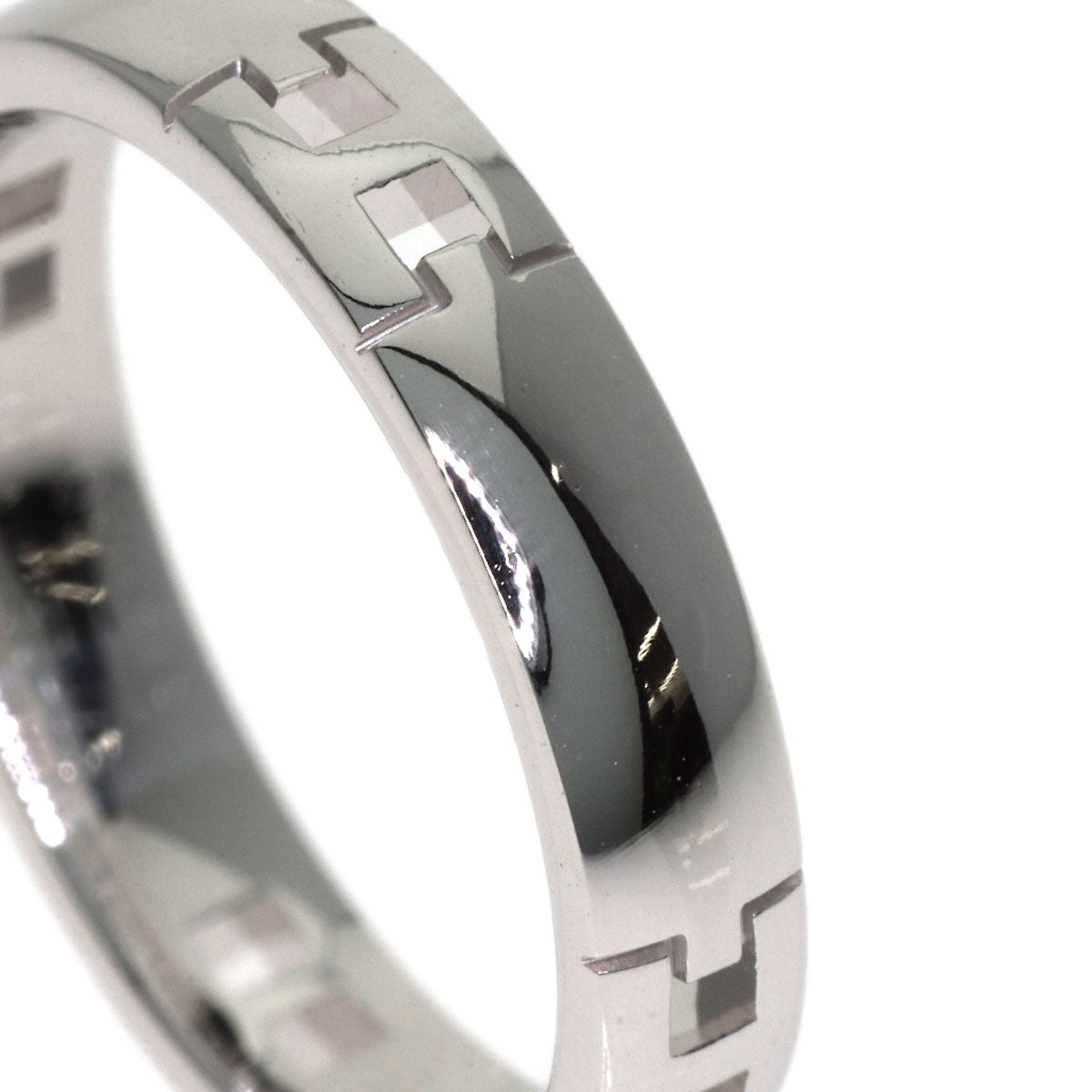 HERMES Ever Hercules #48 Ring K18 White Gold Ladies [Used]