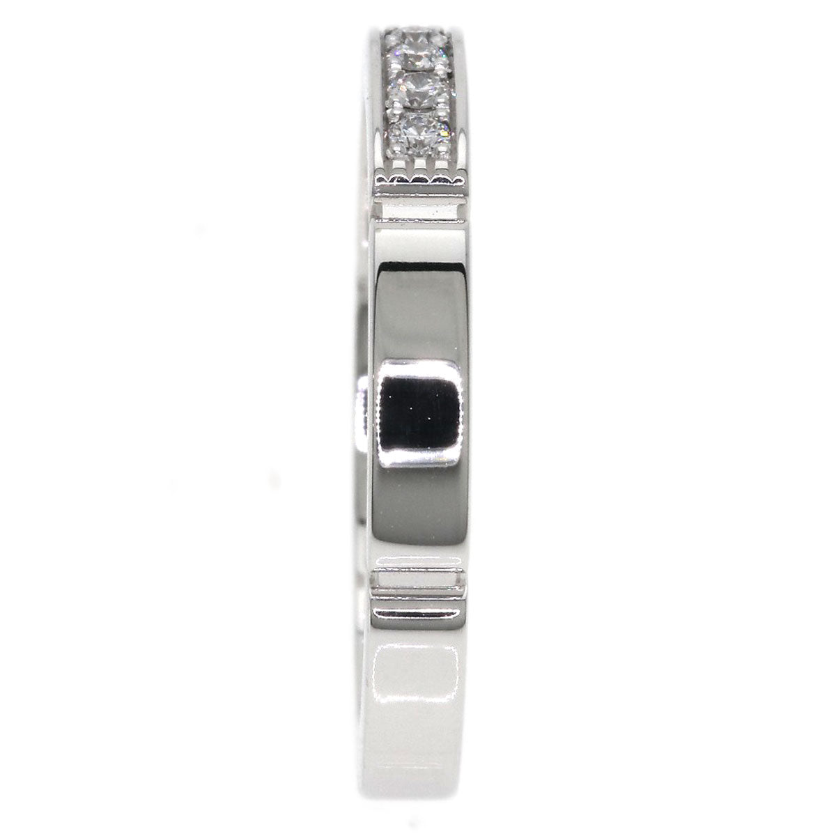 CARTIER Mayon PANTHERE Diamond # 48 Ring K18 White Gold Ladies [Used]