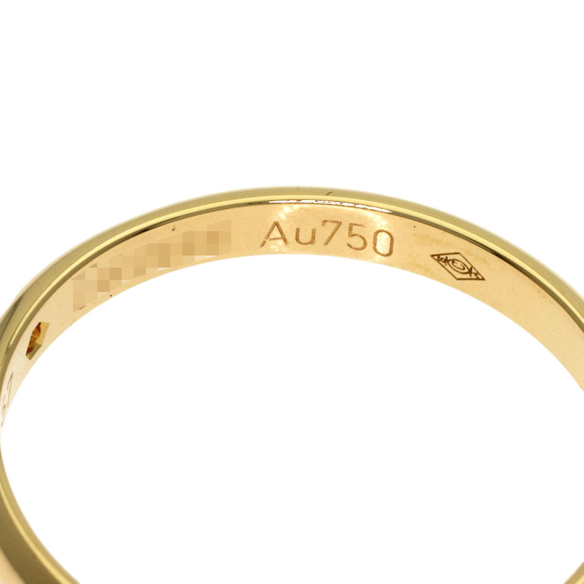 CARTIER Wedding 1P Diamond #57 Ring K18 Yellow Gold Ladies [Used]