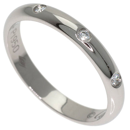 CARTIER Wedding 3P Diamond #48 Ring Platinum PT950 Ladies [Used]