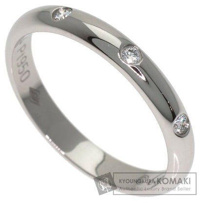 CARTIER Wedding 3P Diamond #48 Ring Platinum PT950 Ladies [Used]