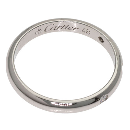 CARTIER Wedding 3P Diamond #48 Ring Platinum PT950 Ladies [Used]