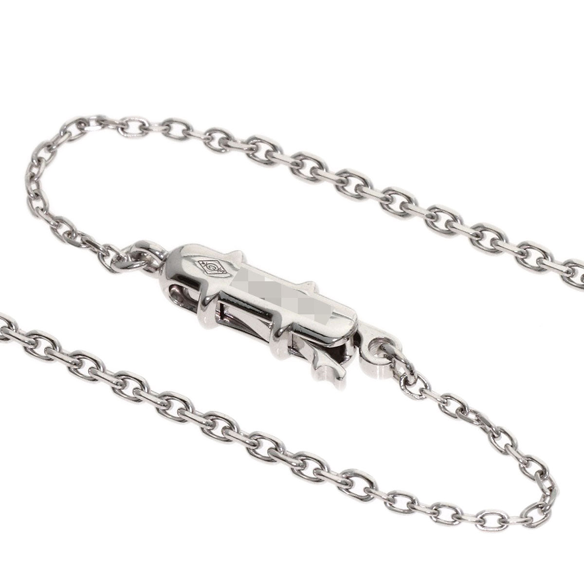 CARTIER C heart Necklace K18 White Gold Ladies [Used]