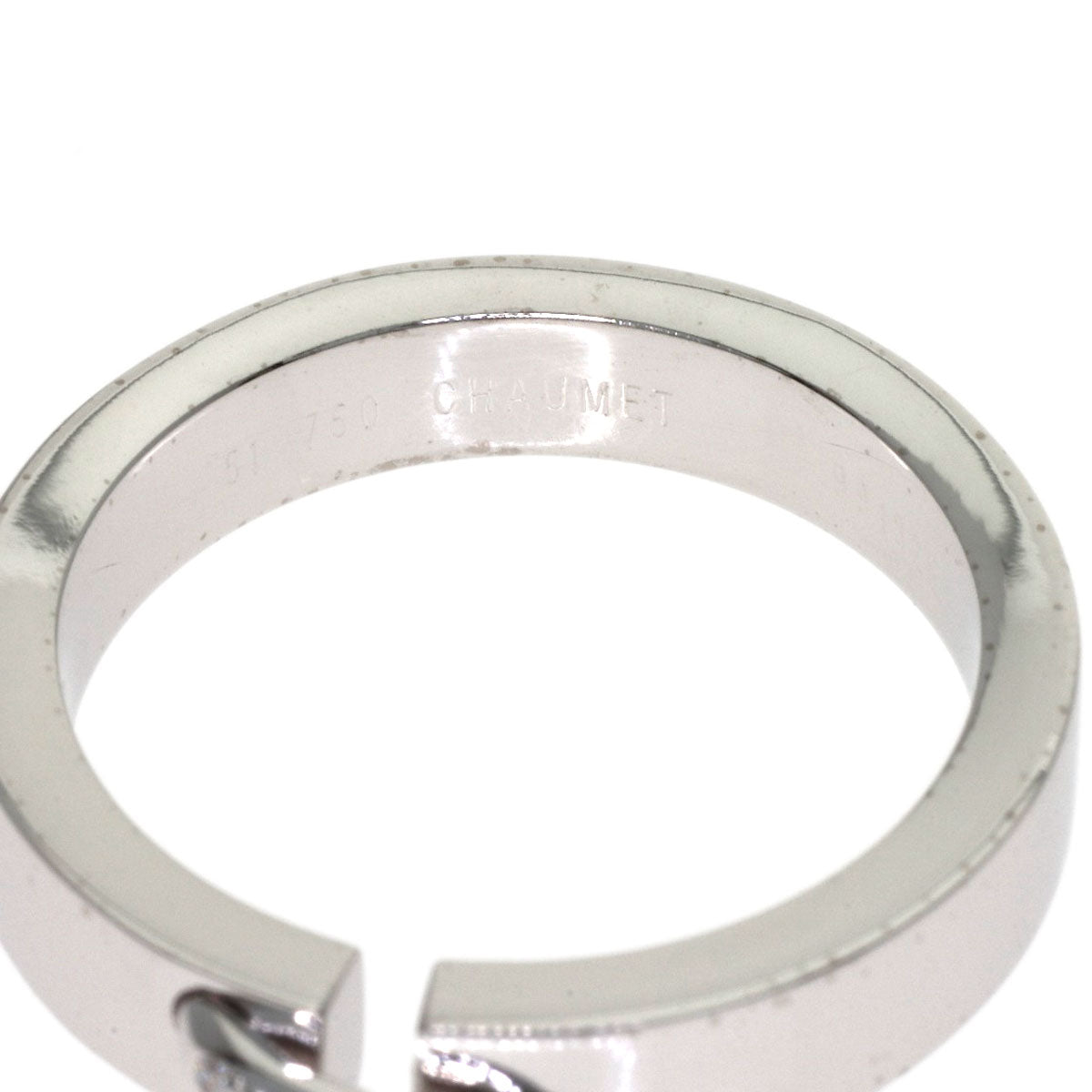 Chaumet Lianne Evidence Diamond #51 Ring K18 White Gold Ladies [Used]
