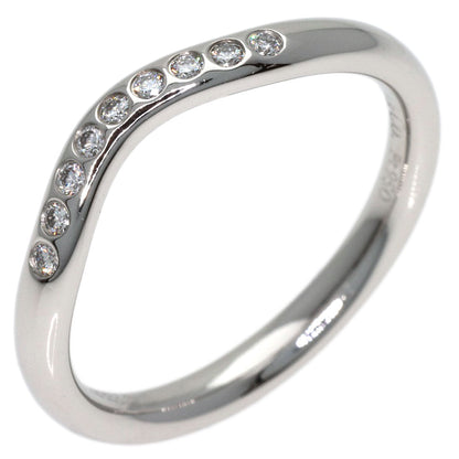 TIFFANY&Co. Curved band Diamond Ring Platinum PT950 Ladies [Used]