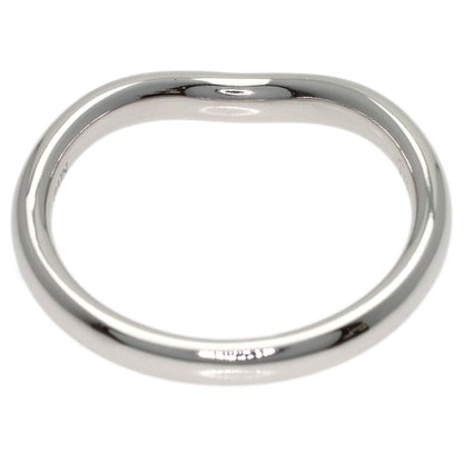 TIFFANY&Co. Curved band Diamond Ring Platinum PT950 Ladies [Used]