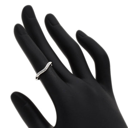 TIFFANY&Co. Curved band Diamond Ring Platinum PT950 Ladies [Used]
