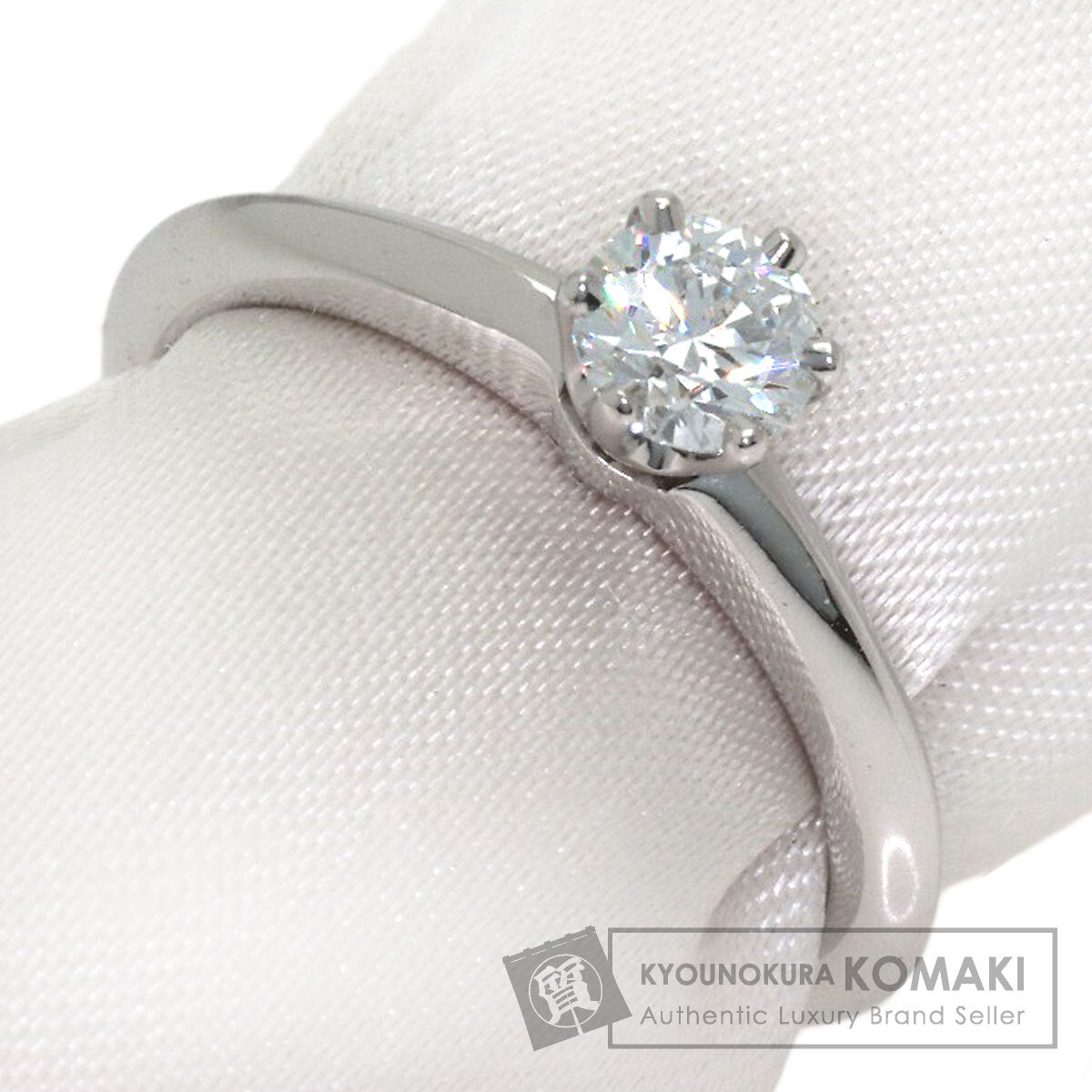 TIFFANY&Co. Solitaire 1P Diamond Ring Platinum PT950 Ladies [Used]