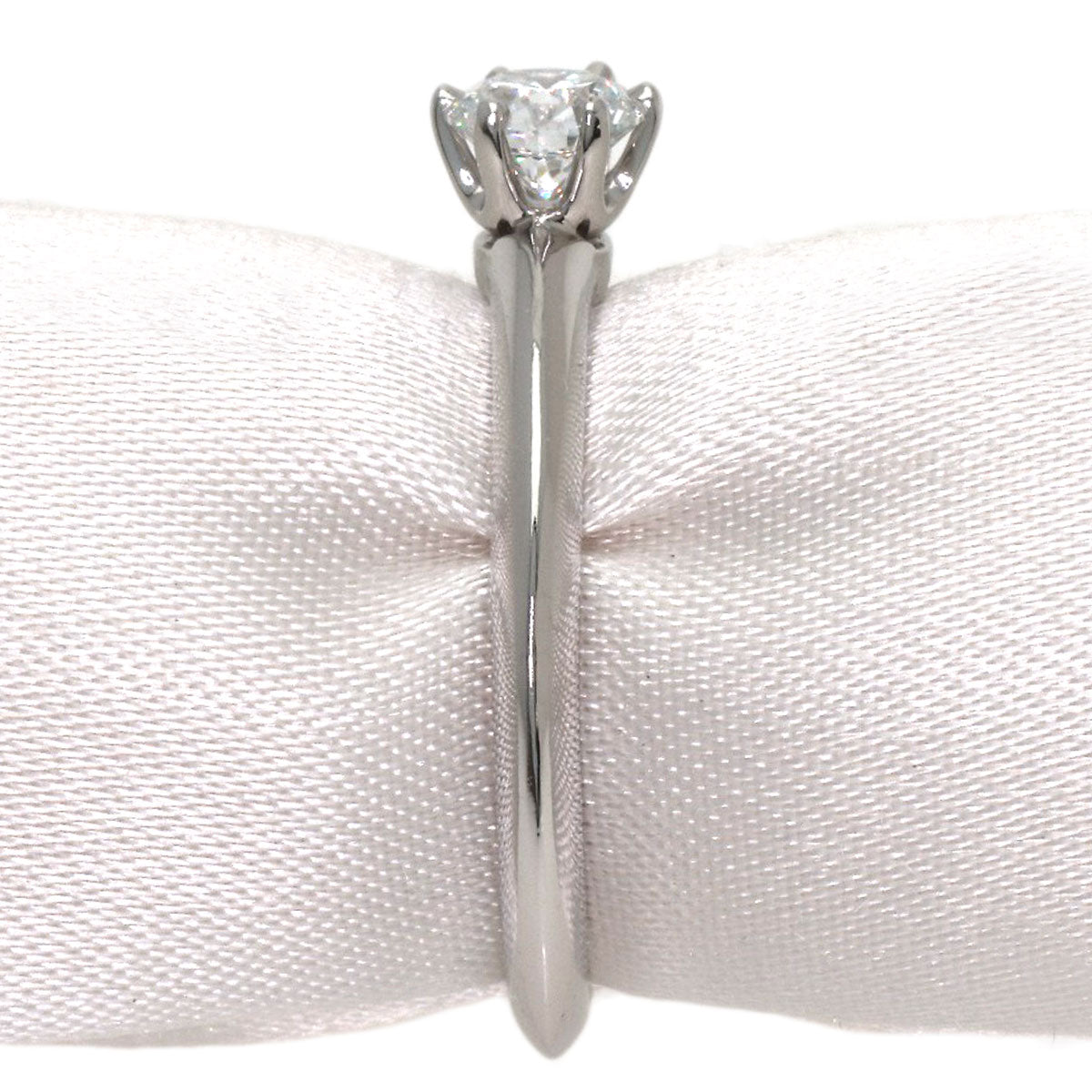 TIFFANY&Co. Solitaire 1P Diamond Ring Platinum PT950 Ladies [Used]