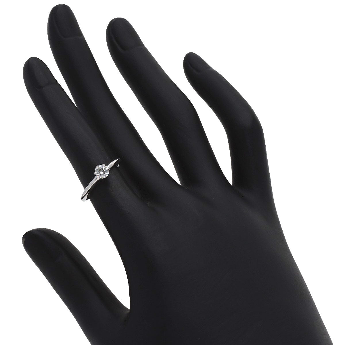 TIFFANY&Co. Solitaire 1P Diamond Ring Platinum PT950 Ladies [Used]