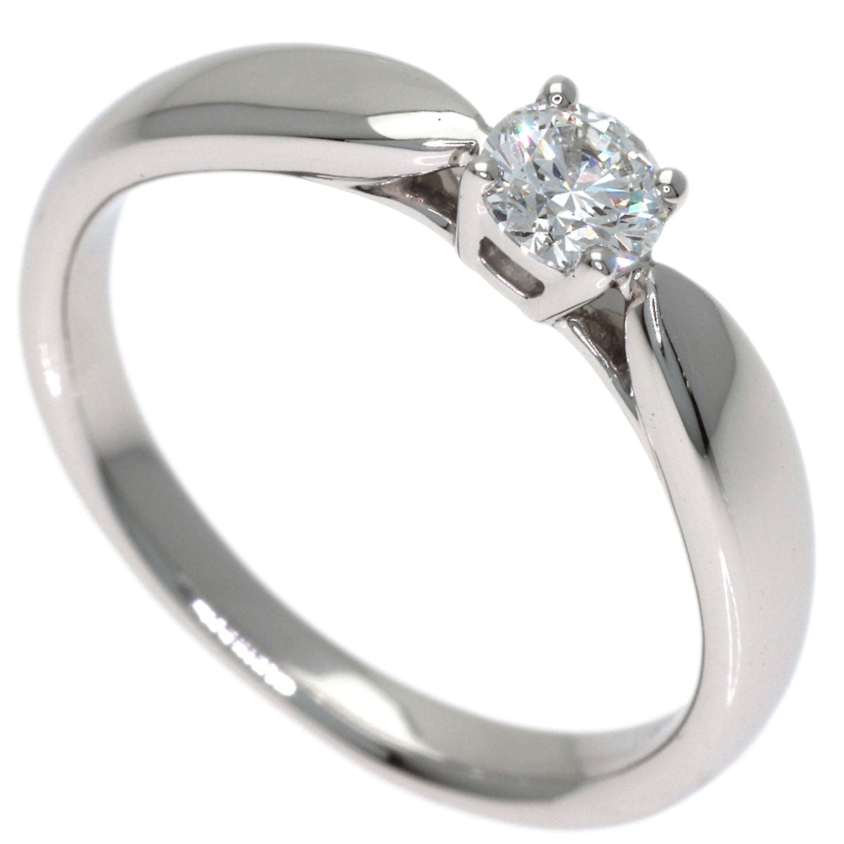 TIFFANY&Co. Harmony Solitaire Diamond Ring Platinum PT950 Ladies [Used]