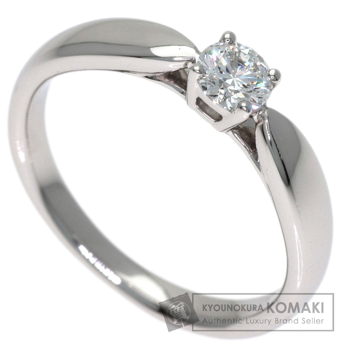 TIFFANY&Co. Harmony Solitaire Diamond Ring Platinum PT950 Ladies [Used]