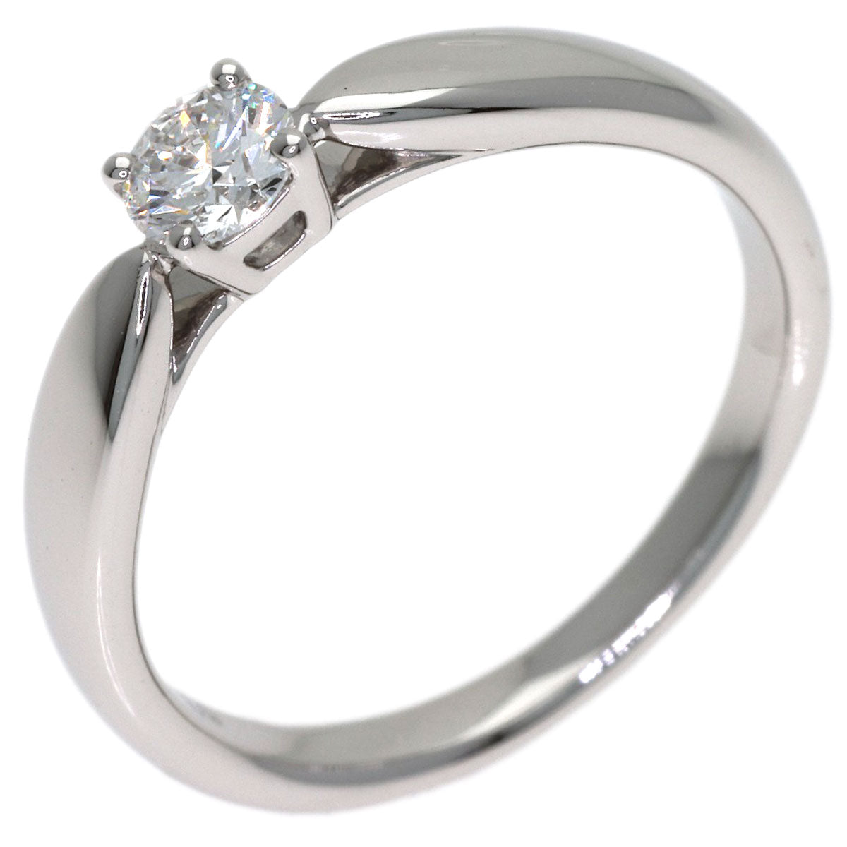 TIFFANY&Co. Harmony Solitaire Diamond Ring Platinum PT950 Ladies [Used]