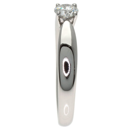 TIFFANY&Co. Harmony Solitaire Diamond Ring Platinum PT950 Ladies [Used]