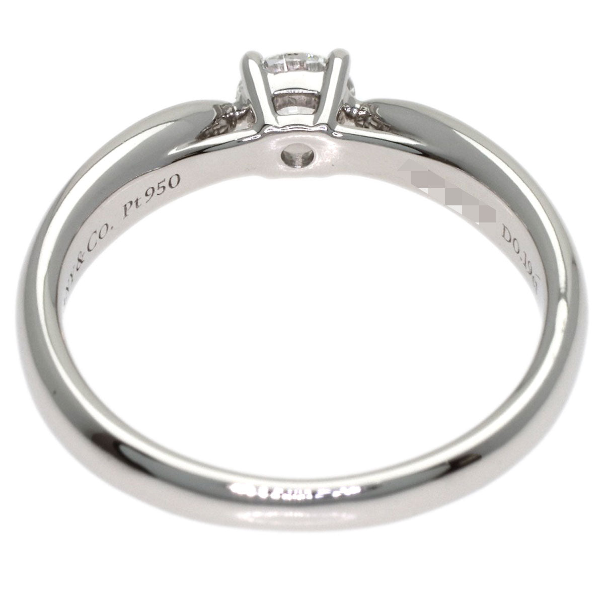 TIFFANY&Co. Harmony Solitaire Diamond Ring Platinum PT950 Ladies [Used]