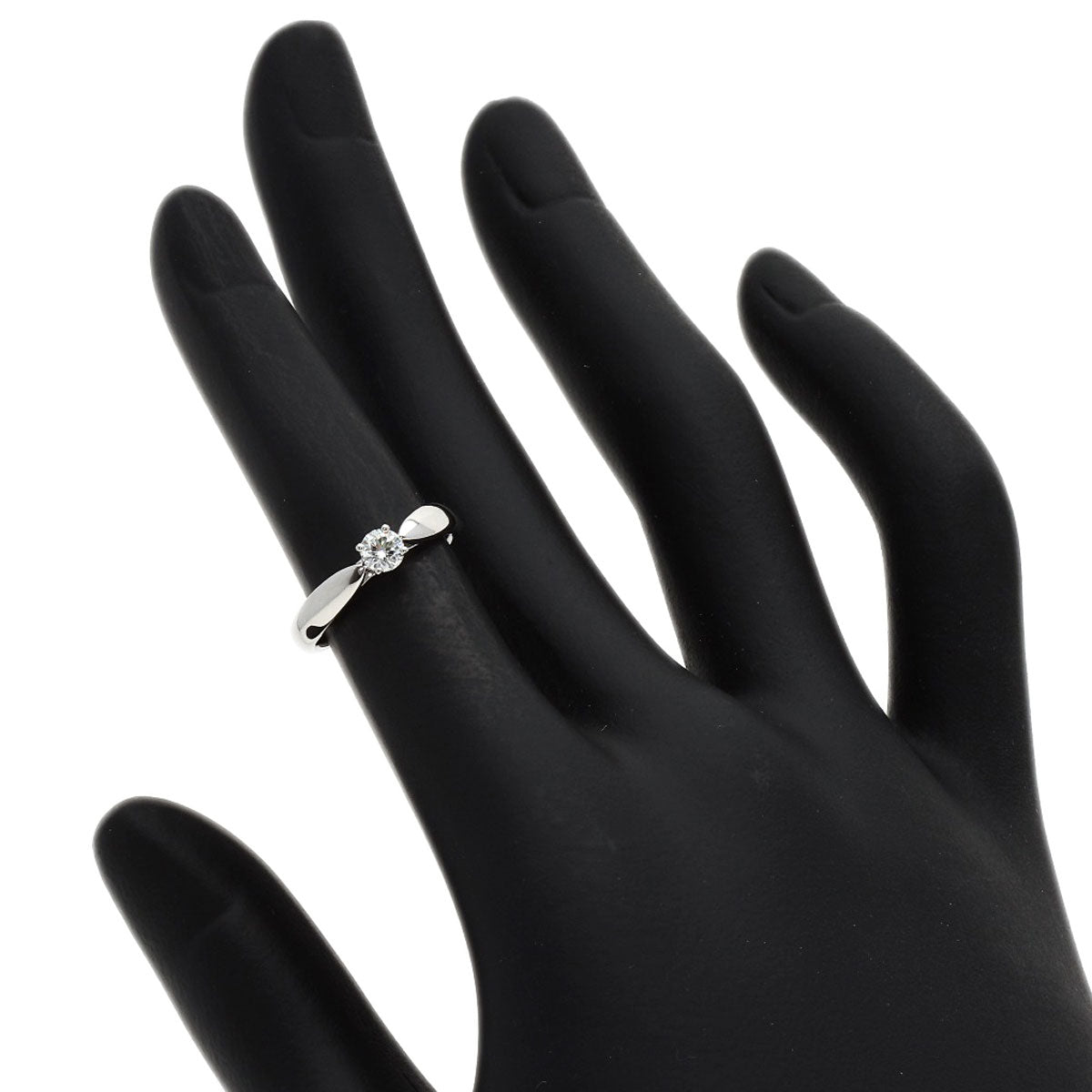TIFFANY&Co. Harmony Solitaire Diamond Ring Platinum PT950 Ladies [Used]