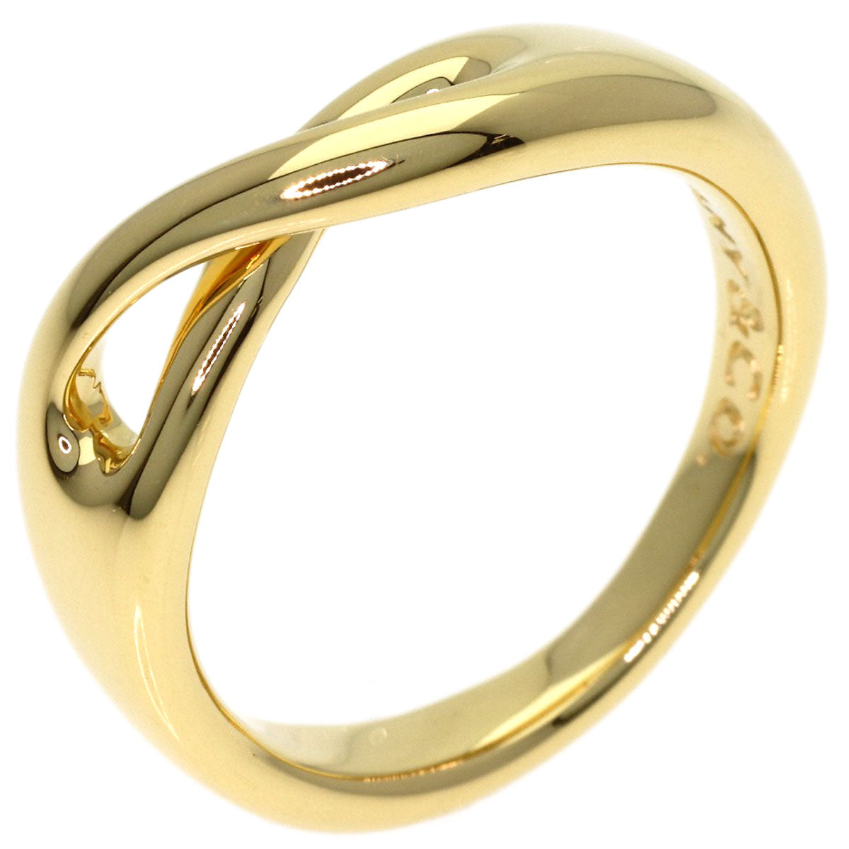 TIFFANY&Co. Infinity Ring K18 Yellow Gold Ladies [Used]