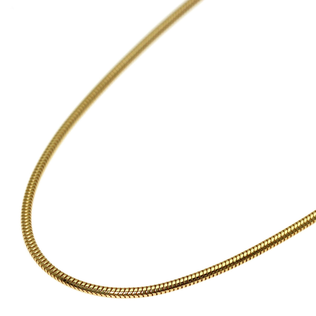TIFFANY&Co. Snake Chain 19.7" Necklace K18 Yellow Gold Ladies [Used]