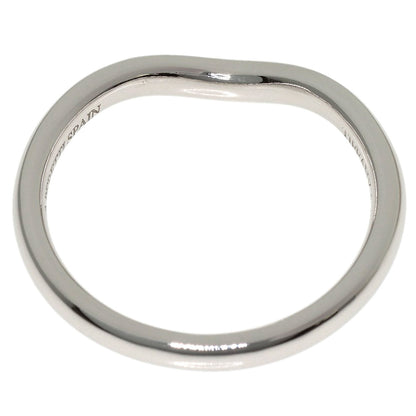 TIFFANY&Co. Curved band Diamond Ring Platinum PT950 Ladies [Used]
