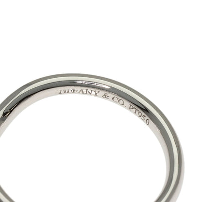 TIFFANY&Co. Curved band Diamond Ring Platinum PT950 Ladies [Used]