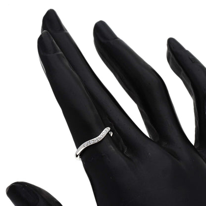 TIFFANY&Co. Curved band Diamond Ring Platinum PT950 Ladies [Used]