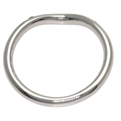 TIFFANY&Co. Curved band Diamond Ring Platinum PT950 Ladies [Used]