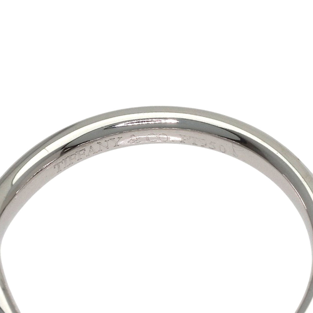 TIFFANY&Co. Curved band Diamond Ring Platinum PT950 Ladies [Used]