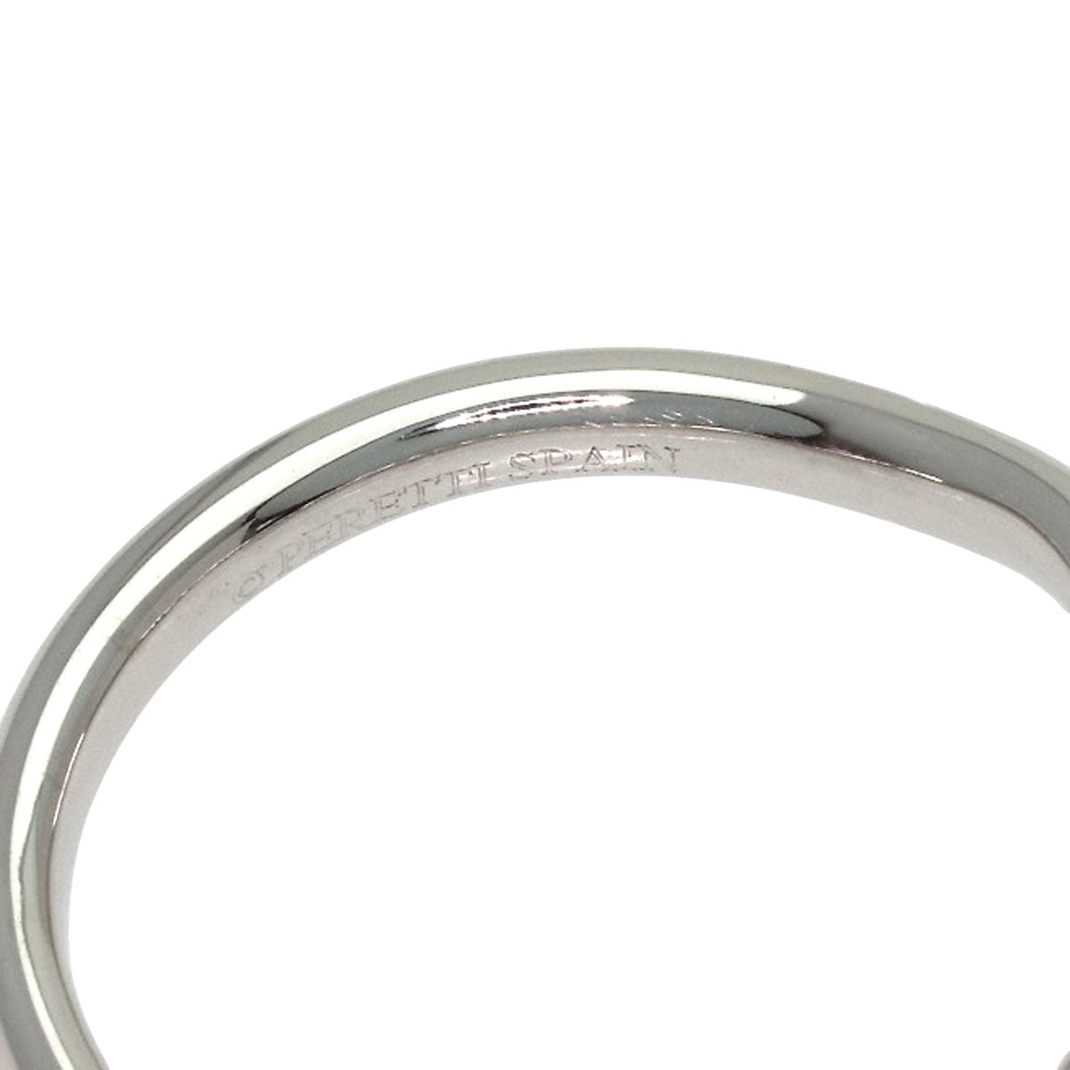 TIFFANY&Co. Curved band Diamond Ring Platinum PT950 Ladies [Used]
