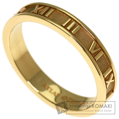 TIFFANY&Co. Atlas Narrow Ring K18 Yellow Gold Ladies [Used]