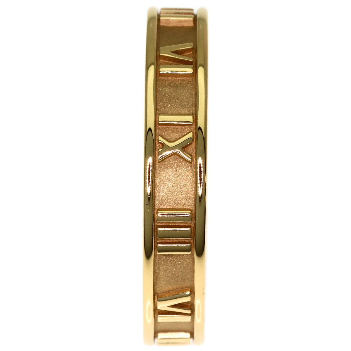 TIFFANY&Co. Atlas Narrow Ring K18 Yellow Gold Ladies [Used]