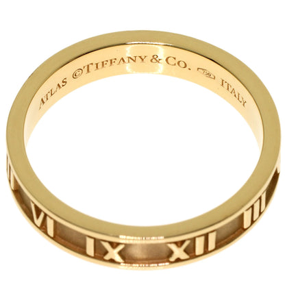 TIFFANY&Co. Atlas Narrow Ring K18 Yellow Gold Ladies [Used]