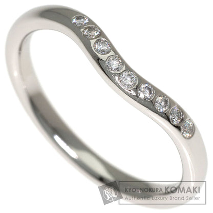 TIFFANY&Co. Curved band Diamond Ring Platinum PT950 Ladies [Used]