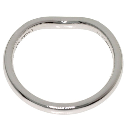 TIFFANY&Co. Curved band Diamond Ring Platinum PT950 Ladies [Used]