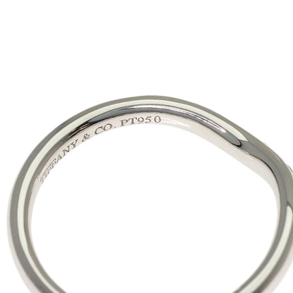 TIFFANY&Co. Curved band Diamond Ring Platinum PT950 Ladies [Used]