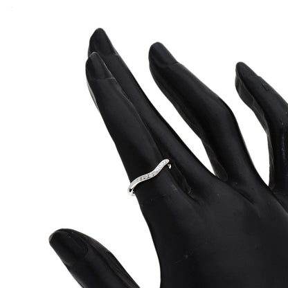 TIFFANY&Co. Curved band Diamond Ring Platinum PT950 Ladies [Used]