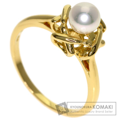 TIFFANY&Co. Kiss Around Pearl Ring K18 Yellow Gold Ladies [Used]