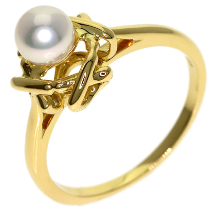 TIFFANY&Co. Kiss Around Pearl Ring K18 Yellow Gold Ladies [Used]