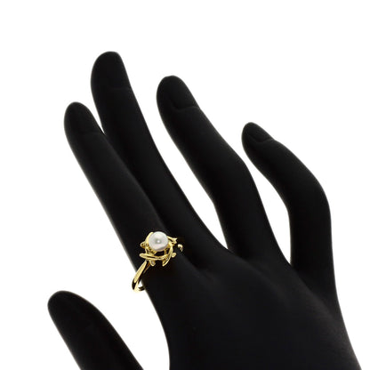 TIFFANY&Co. Kiss Around Pearl Ring K18 Yellow Gold Ladies [Used]