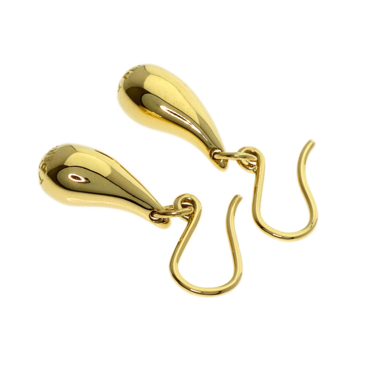 TIFFANY&Co. teardrop earring K18 Yellow Gold Ladies [Used]